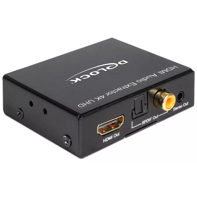 HDMI garso išskyriklis 4K, juodas