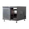 Stovo lentyna TECHLY 367652 kabelių tvarkyklė su 3M lipnia juosta, plieninė, 550×550×410 mm, juoda