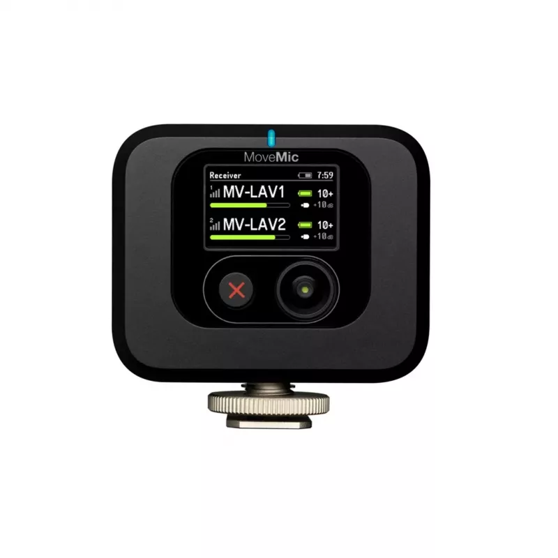 Belaidis imtuvas kameros tvirtinimui Shure MV-R-Z6 — 50–20000 Hz, 30 m atstumas, 12–15 V, 308×101×38 mm, 0,429 kg, juodas