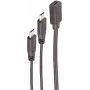 USB kabelis ShiverPeaks BS13-20020 USB 2.0 0,3 m 2x USB C juodas