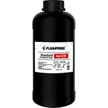 3D spausdinimo UV/LCD standartinė raudona derva 1 L Flashforge 405 nm