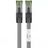 Goobay CAT 8.1 Patch Laidas, S/FTP (PiMF), Pilka, 0,5 m - LSZH Halogen-Free, Varis AWG 24 (55135)