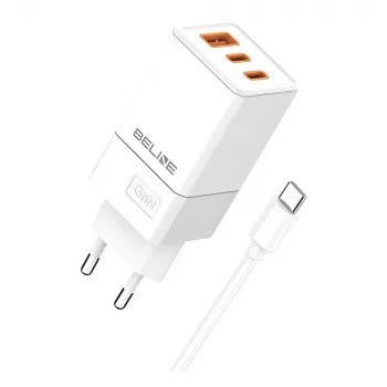 Beline BELI02751 65W 2×USB-C + USB-A įkroviklis