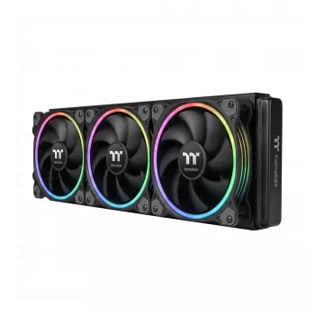 120 mm THERMALTAKE TS120 EX RGB korpuso ventiliatoriai, 3 vnt., juodi