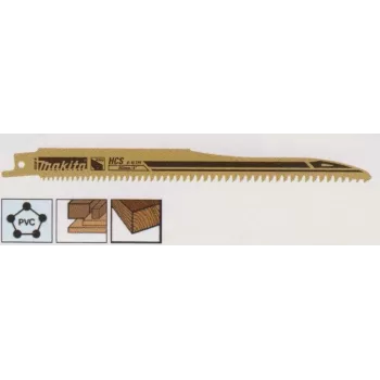 MAKITA atsakomojo pjūklo geležtė HCS 203x1,0 mm /5 vnt. MEDIENAI (GREITA)