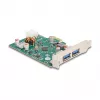 DeLOCK PCI Express x1 kortelė USB Type-C PD 30W 2x USB Type-A 5Gbps