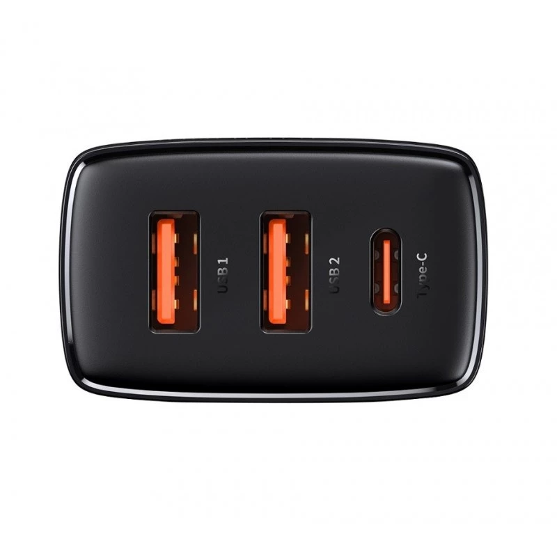 Baseus 30W USB įkroviklis QC PD3.0 Type-C greitasis įkrovimas, skirtas iPhone 17 16 15 14 13 12 Pro Max Xiaomi Samsung
