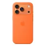 Silicone Dėklas Apple iPhone 17 Pro MagSafe Oranžinis