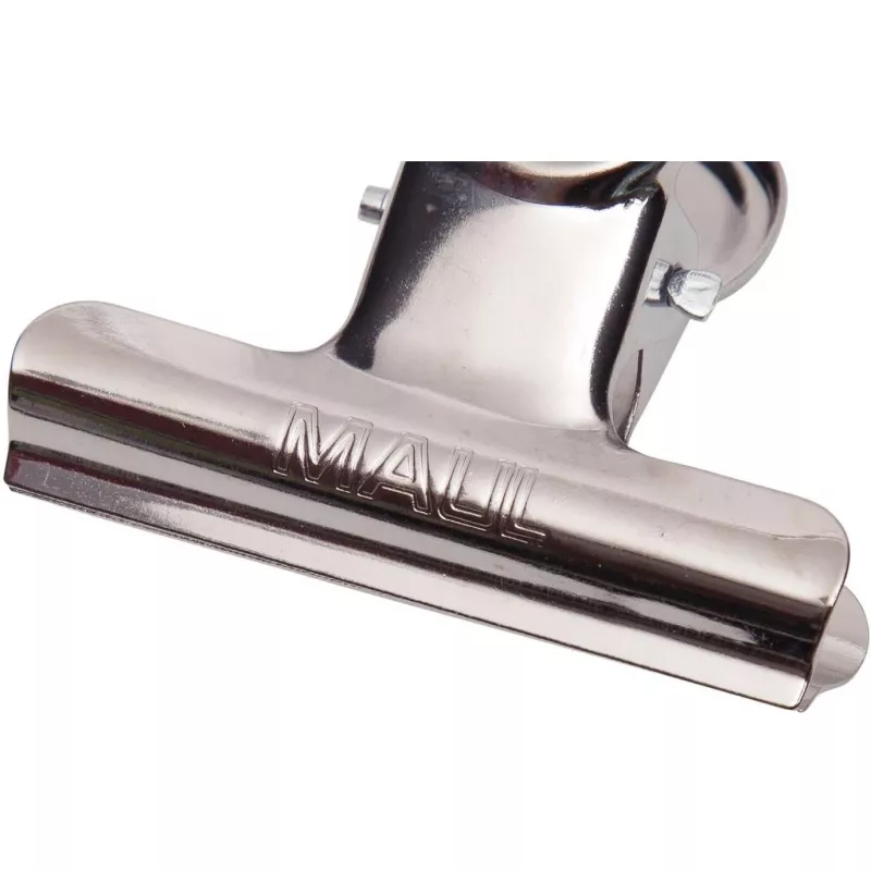 MAUL metalinis segtuvas, spalva: nikelis, plotis 50 mm, suspaudimo plotis 20 mm, savitarnos pakuotė (21750-96)