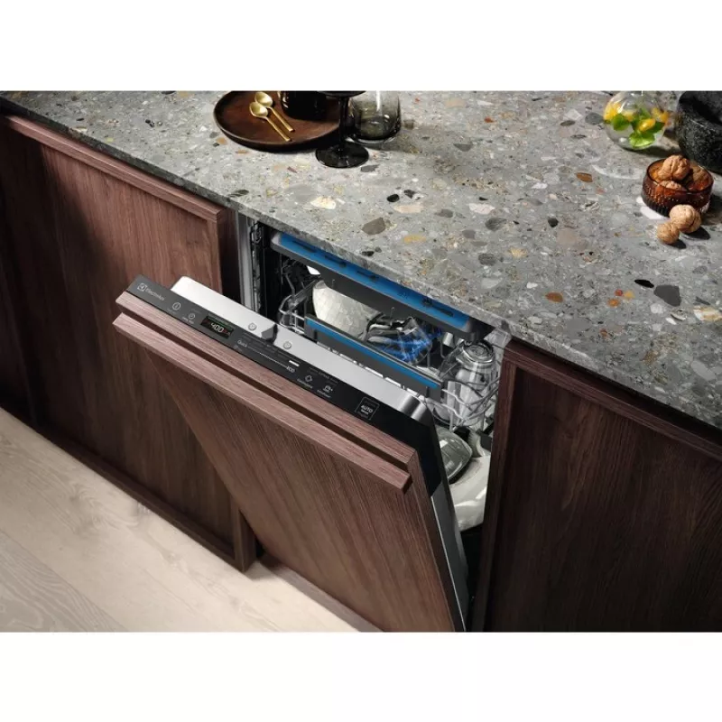 Įmontuojamas indaplovė Electrolux EEM43200L, siaura 45 cm, 10 komplektų, 44 dB, 8 programos