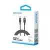 Laidas USB-C į USB-C 2.0 Vention 3.1 5A 240W 2m juodas