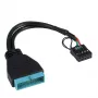Inter-Tech 88885217 vidinis USB adapterio laidas