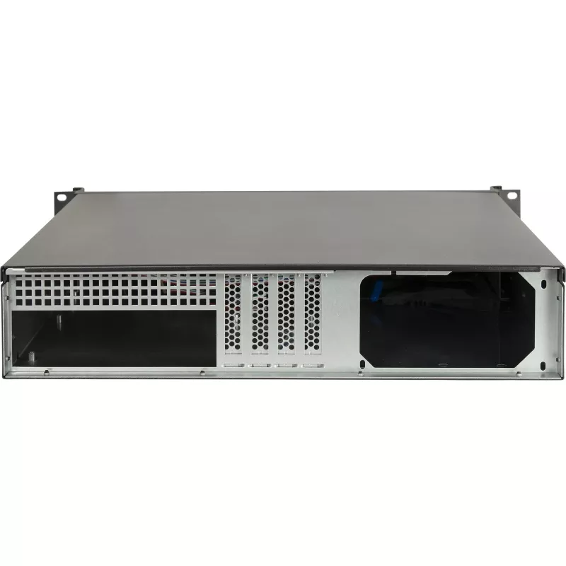 Inter-Tech 2U-K-240L 2U serverio korpusas spintai, skirtas Micro-ATX, juodas