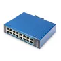 Digitus 16 prievadų Gigabit Ethernet pramoninis tinklo jungiklis, nevaldomas