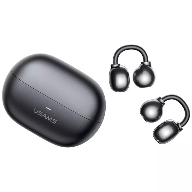 Belaidės ausinės USAMS Echo R02 Clip-on pilkos