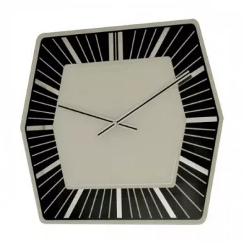 NeXtime laikrodis 8128zw Hexagon, 43x43 cm, sieninis, baltas