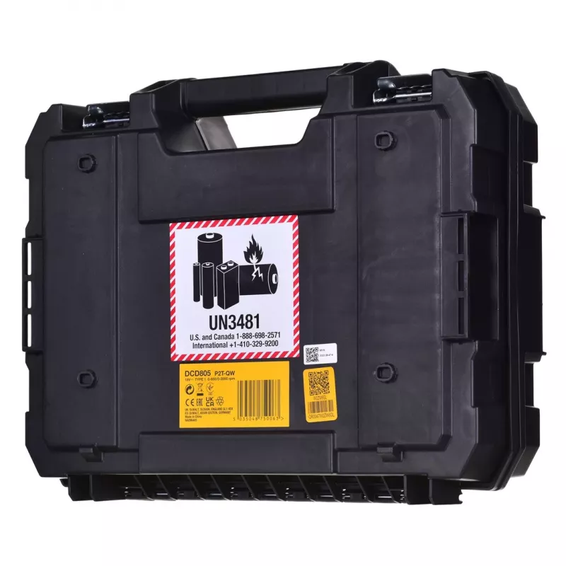 Gręžtuvas/suktuvas Dewalt DCD805P2T 18V 2x5,0Ah BL Tstak