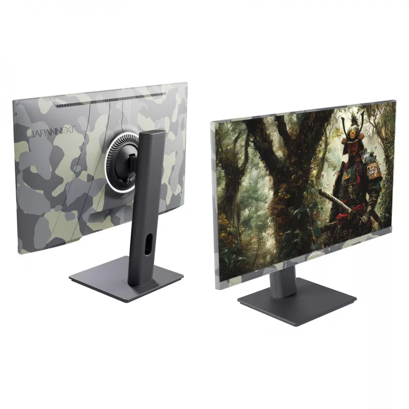 JAPANNEXT JN-IPS238FHD200F-HSP-CAMO monitorius 61 cm (24 colių) 1920 x 1080 pikselių Full HD LCD juodas