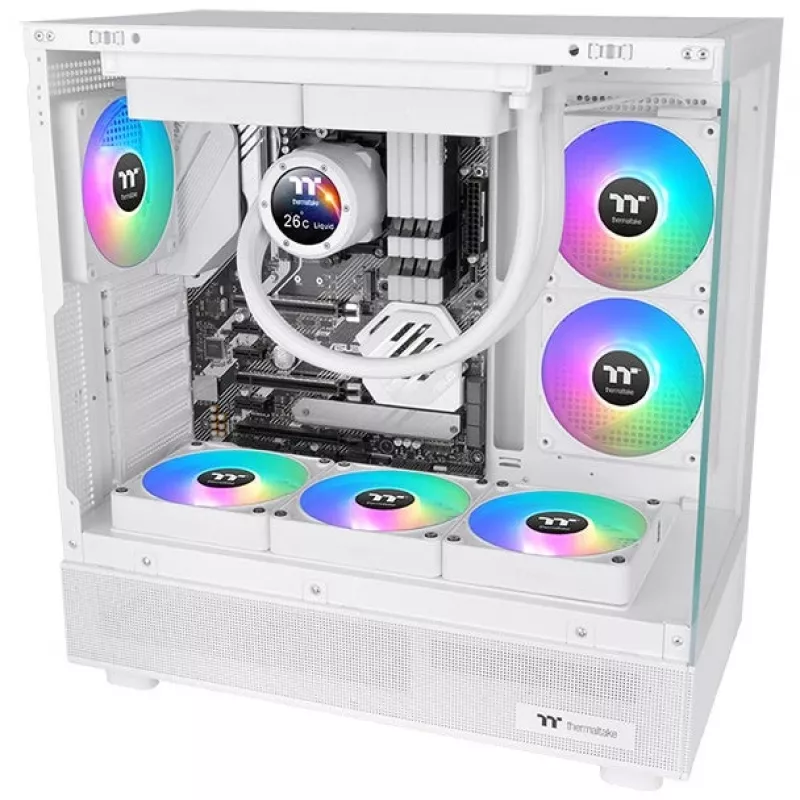 Ventiliatorių rinkinys Thermaltake CT140 EX Reverse ARGB Sync White (3 vnt.)