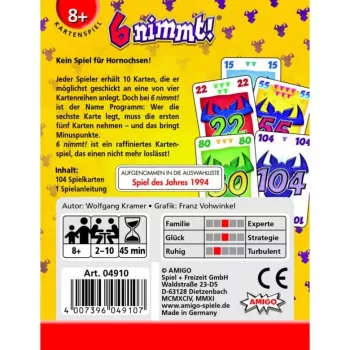 Amigo 6 nimmt! Kortų žaidimas