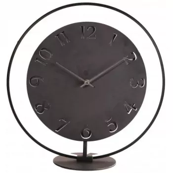 NeXtime Ting 5188zw stalinis laikrodis su šviesos funkcija, 41x40 cm, juodas