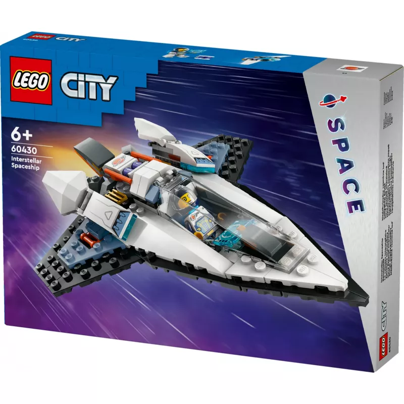 LEGO City statybinis žaislas Kosminis laivas 60430 – 240 dalių, 1 minifigūrėlė, nuo 6 metų, 170×220×40 mm