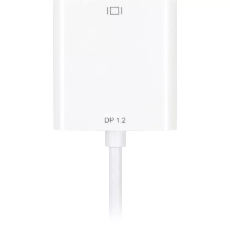 Adapterio laidas DisplayPort į DVI Sharkoon 0,15 m baltas — DisplayPort 1.2 į DVI