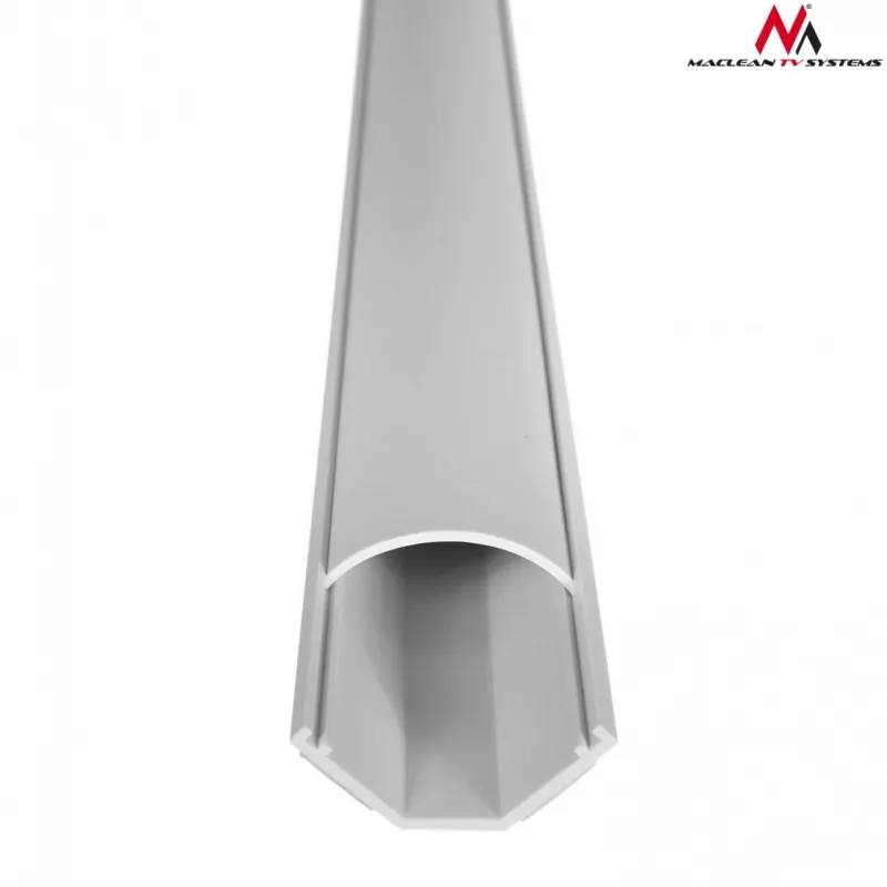 Kabelių lankstus vamzdis MACLEAN MCTV-575 grindims, baltas, 1,5 m, plotis 43 mm, aukštis 2,3–3,2 cm