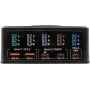 Kelių prievadų įkroviklis Exsys EX-1106 160W, juodas, su USB išvestimis