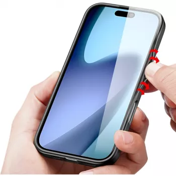 Apsauginis dėklas Nevox StyleShell NYLO iPhone 17, 6,3 colio, juodas