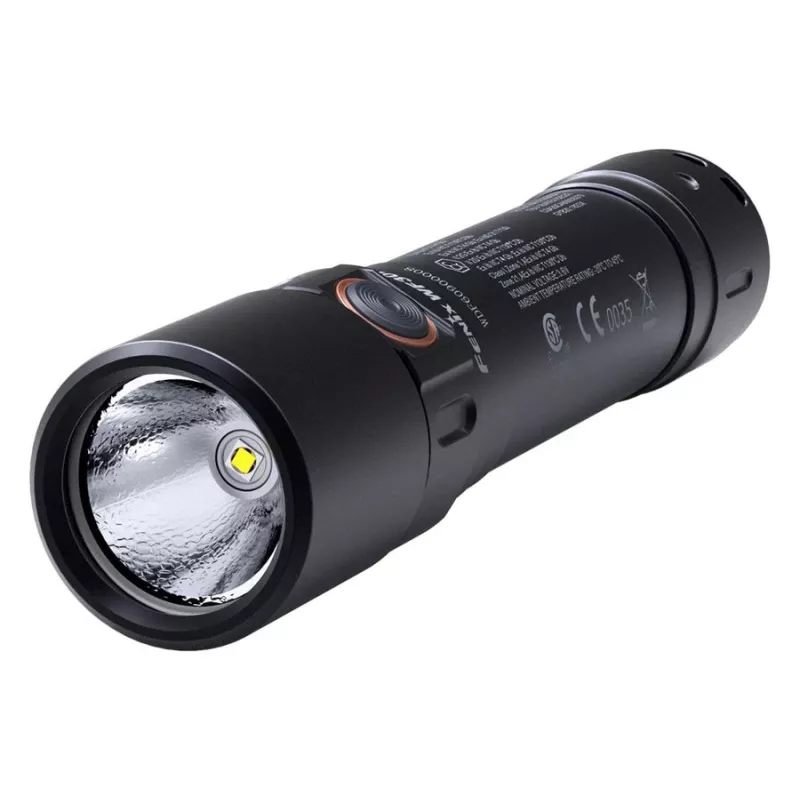 Priekinė lemputė Fenix WF30RE Juoda LED IP68 120h baterijos veikimo laikas