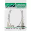 Microconnect USBAB5ANGLED-L USB kabelis USB 2.0 5 m USB A USB B Baltas