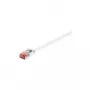 Wentronic Goobay CAT 6 plokščiasis jungiamasis laidas, U/FTP, baltas, 1 m – varinė gysla (94915)