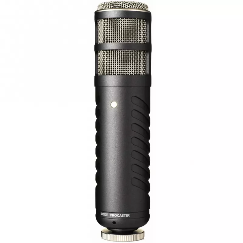 Studijinis dinaminis mikrofonas RØDE Procaster – laidinis, mini XLR (3 kontaktų), 75–18 000 Hz, 32 Ω, -56 dB, juodas, 695 g