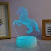 Manta SNL116RGB LED RGB 3D dekoratyvinė lempa su arkliais