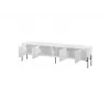 TV spintelė Cama Meble VERA 190x40x50 cm, matinė balta, medžio drožlių plokštės viršus