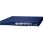 Valdomas jungiklis PLANET GS-2210-24T2S 24 prievadai 10/100/1000T + 2 prievadai L2 Gigabit Ethernet