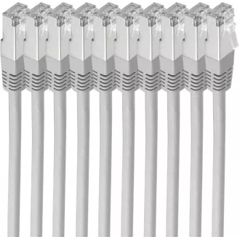 Tinklo kabelis ShiverPeaks BS75711-H-SET10 Pilka 1 m Cat6 S/FTP