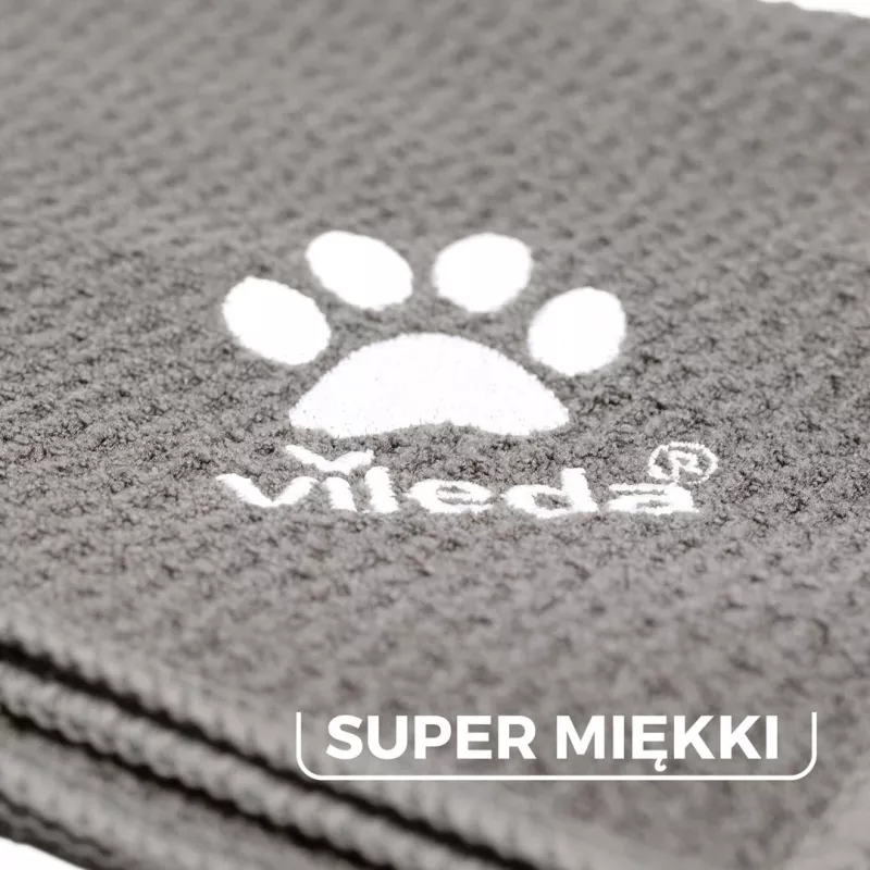 Vileda Pet Wipes 172650 šluostės gyvūnams 450x700 mm, poliesteris, skalbiamos, pilkos