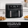 Kepimo krosnelė Ninja AF400EU Dviguba 9,5 L Viena 2470 W Karšto oro gruzdintuvė Juoda