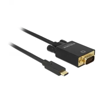 DeLOCK 85261 USB Type-C į VGA adapteris 1 m juodas