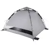 Paplūdimio palapinė High Peak Calida 80 – aliuminis/pilka, aukštis 130 cm, su grindų audeklu ir 4 smėlio kišenėmis