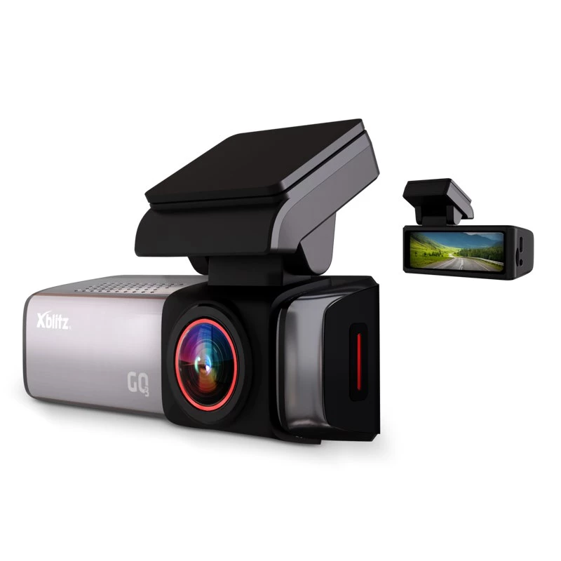 Automobilinis vaizdo registratorius Xblitz GO3 Full HD 2K (2560x1440) 140° IMX335, 60 kadrų/s, GPS, 2 colių ekranas, parkavimo režimas, MicroSD iki 128 GB