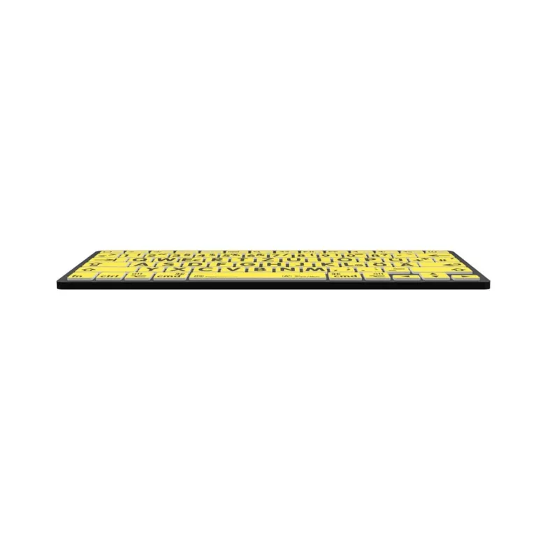 Logickeyboard LKB-LPBY-BTON-DE klaviatūra Bluetooth QWERTZ vokiška juoda - geltona