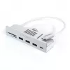 Satechi ST-UCICHS USB 3.2 Gen 1 Type-C dokas / prievadų replikatorius su USB-A, SD/MicroSD, sidabrinis