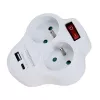 Esperanza ELK311W Elektros skirstytuvas 2 GN. USB-C USB-A ĮJUNGTA. Baltas