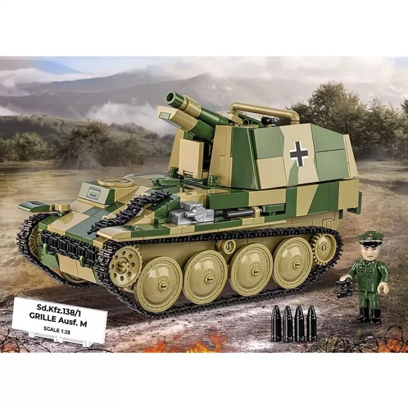 Konstrukcijos modelis Cobi SD.KFZ.138/1 Grille, 720 dalių, ekspozicinis modelis