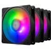 3 vnt. komplektas COOLER MASTER Mobius 120P ARGB ventiliatorių