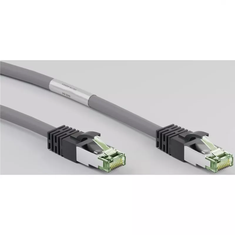 Goobay CAT 8.1 Patch Laidas, S/FTP (PiMF), Pilka, 0,5 m - LSZH Halogen-Free, Varis AWG 24 (55135)