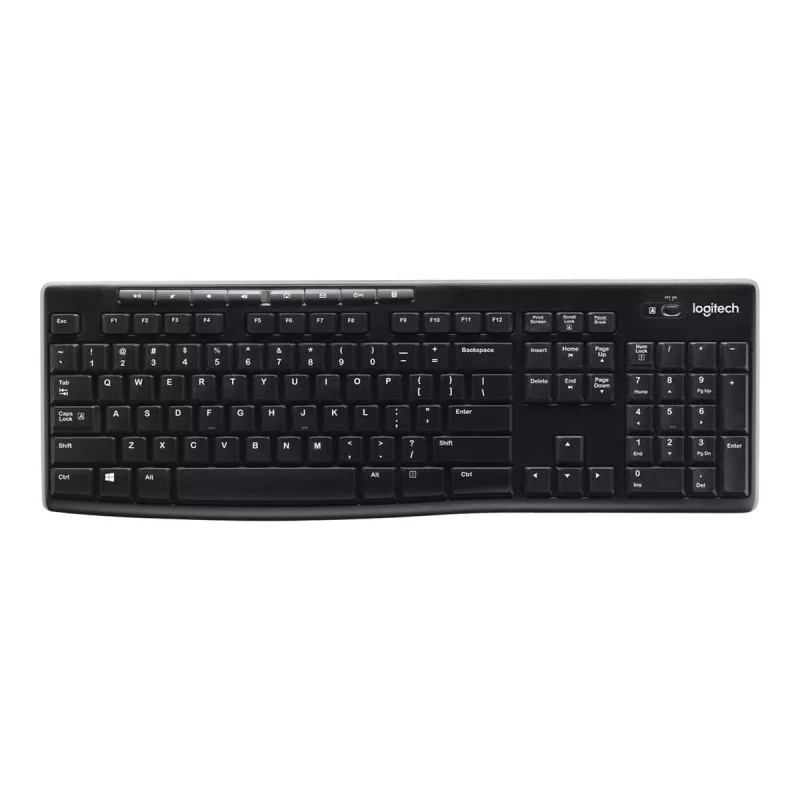 Belaidė klaviatūra Logitech K270 su Unifying imtuvu, juoda